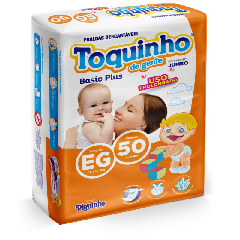 Fraldas Descartáveis Diguinho Toquinho De Gente Plus Atacado Tamanho Extra Grande (xg)