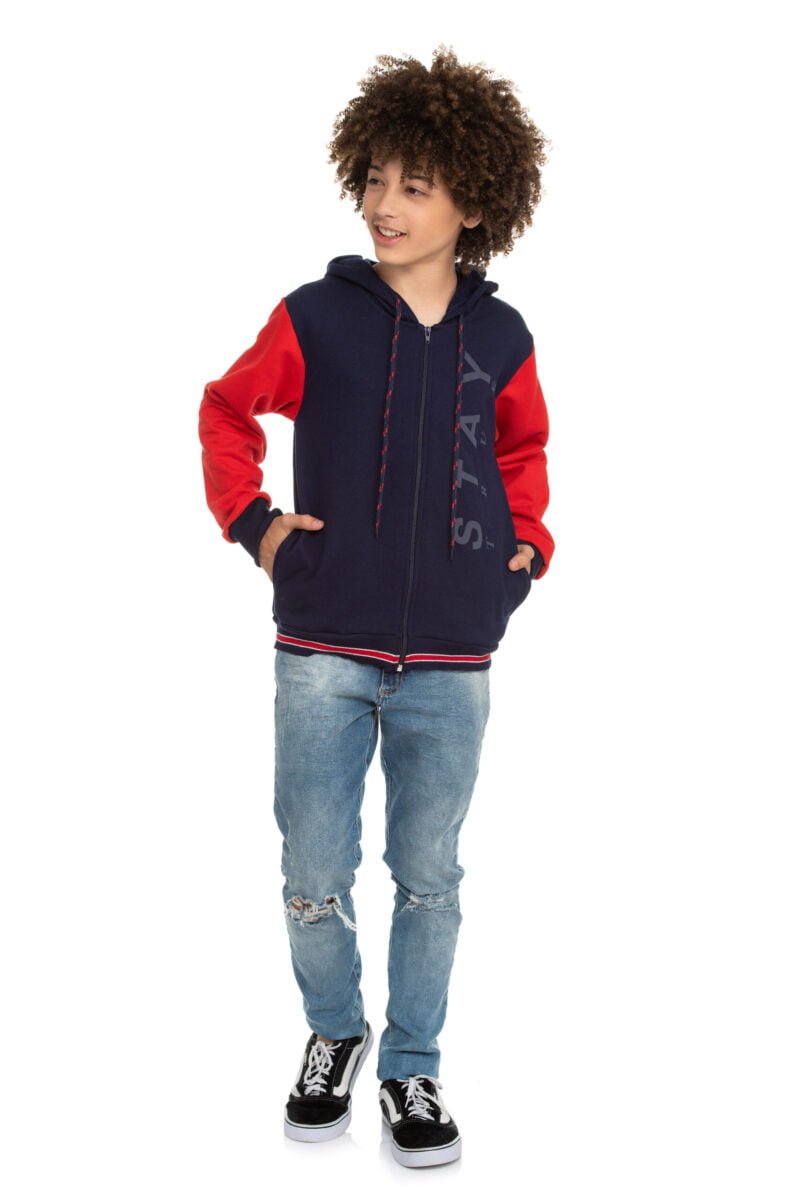 jaqueta masculina moletom stay BRINCAR E ARTE