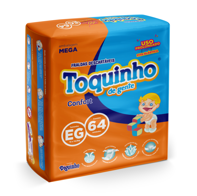 Fralda descartável Toquinho de gente Confort Mega - Image 4