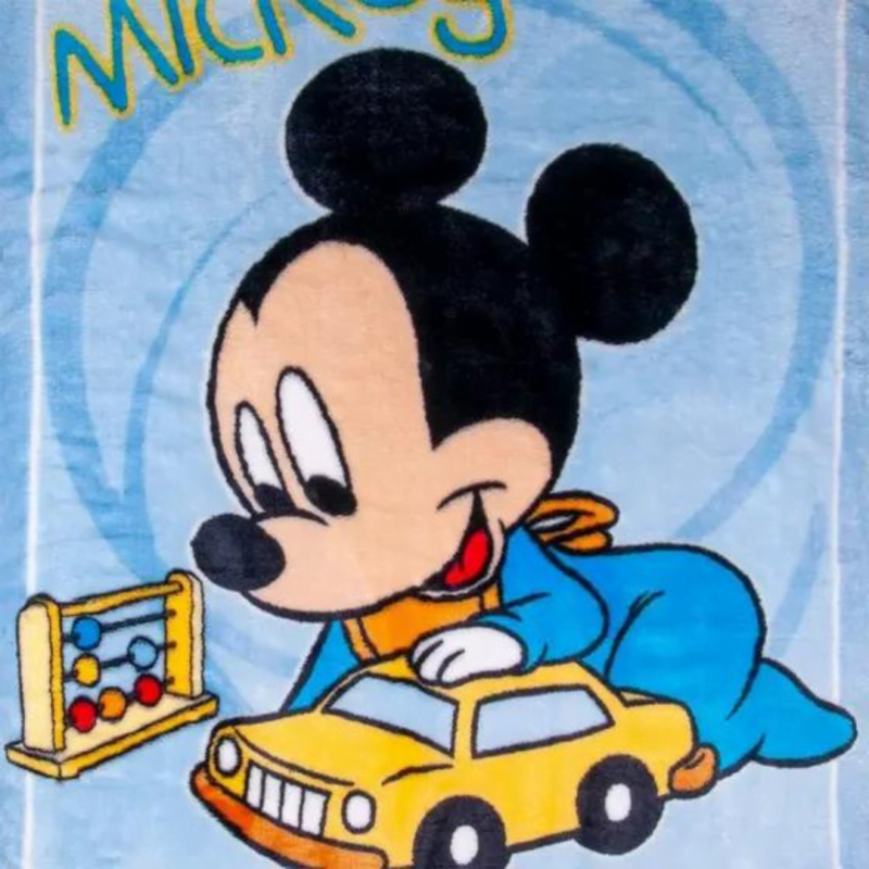 COBERTOR INFANTIL JOLITEX TERNILLE RACHER PLUS MICHEY SONHA 90CM X 1,10 DISNEY BABY - Imagem 2