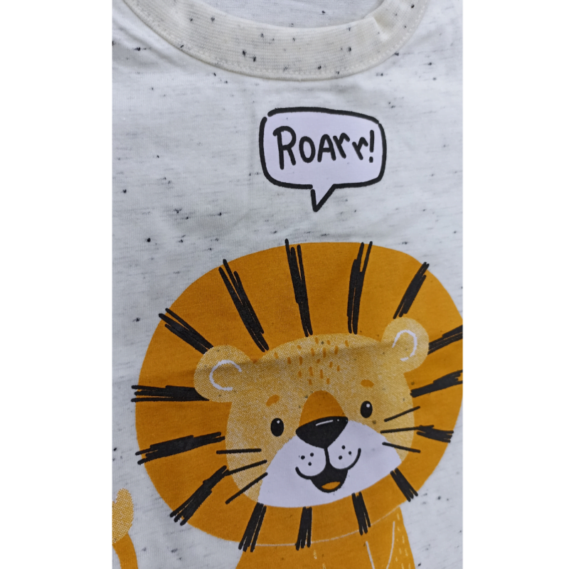 camiseta rolú em meia malha botone bb cor off white - Imagem 2