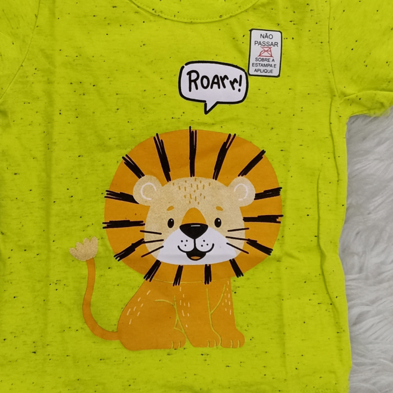 camiseta rolú meia malha botone cor lima - Imagem 2