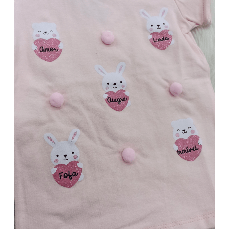 blusa rolú em cotton pp feminino cor rosa ballet - Imagem 2
