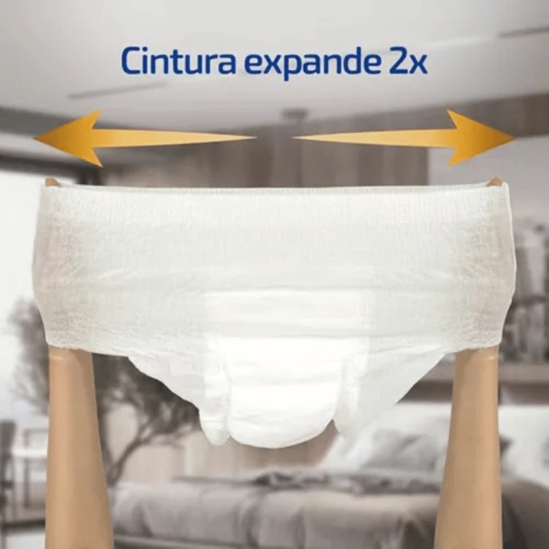 Kit Fraldas Geriatrica Fralda Calcinha Com 100 Unidades