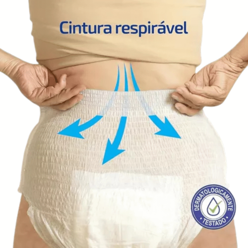 Kit Fraldas Geriatrica Fralda Calcinha Com 25 Unidades