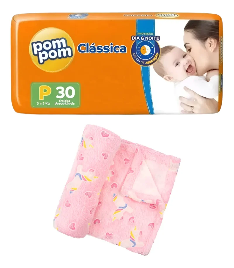 Kit Chá De Bebê Fraldas E Mimo