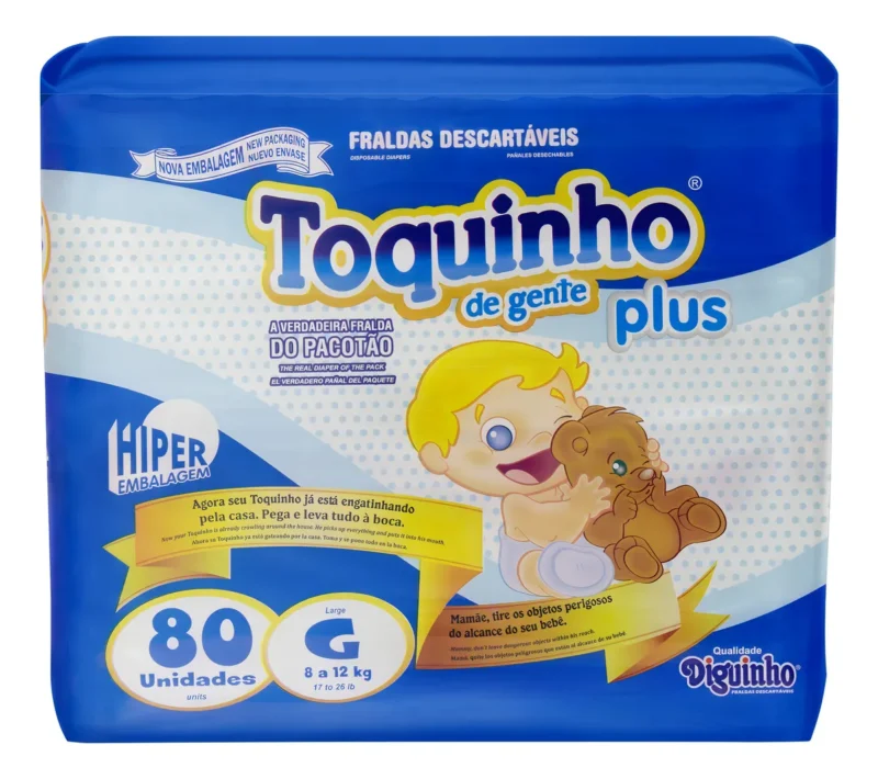 Fraldas Diguinho Toquinho De Gente Plus G