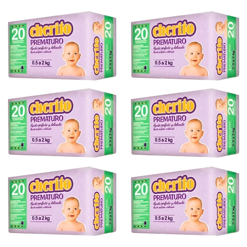 Kit Fraldas Prematuro De 0,500 A 2 Kl 120 Unidades