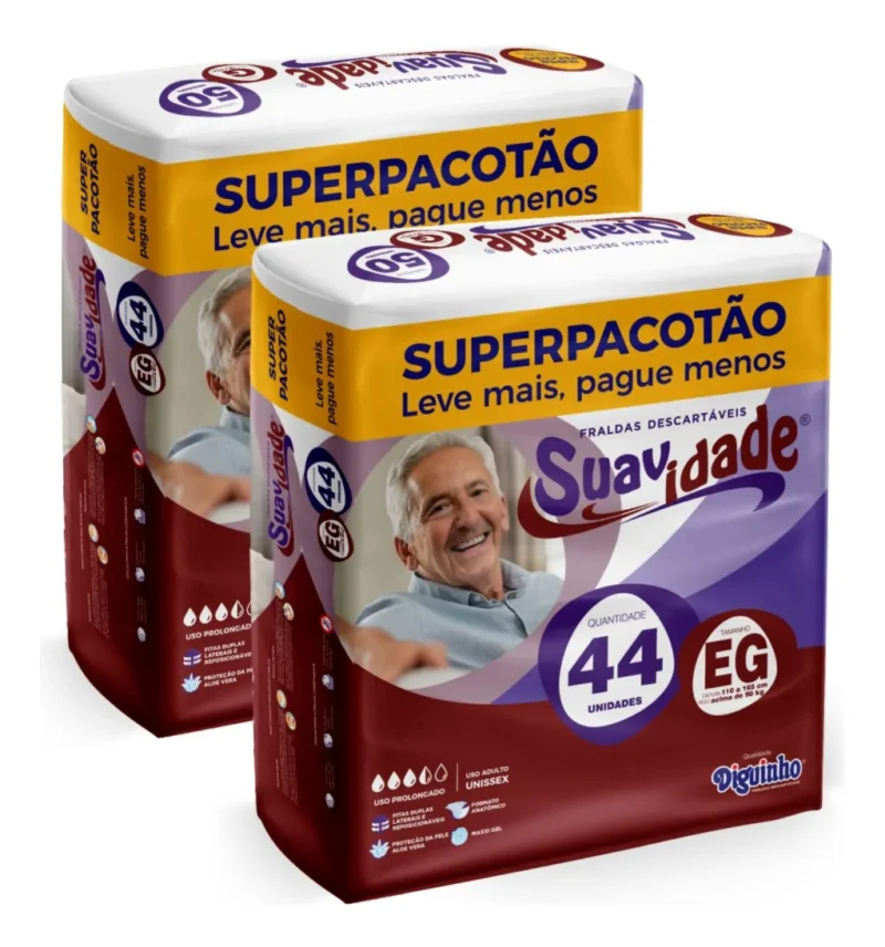 Ki Fraldas Geriátrica Suavidade Pacote Hiper M G Eg
