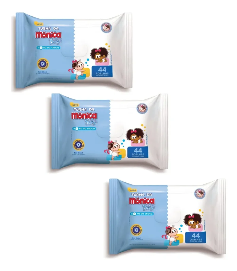 Kit Toalha Umedecida Turma Da Monica