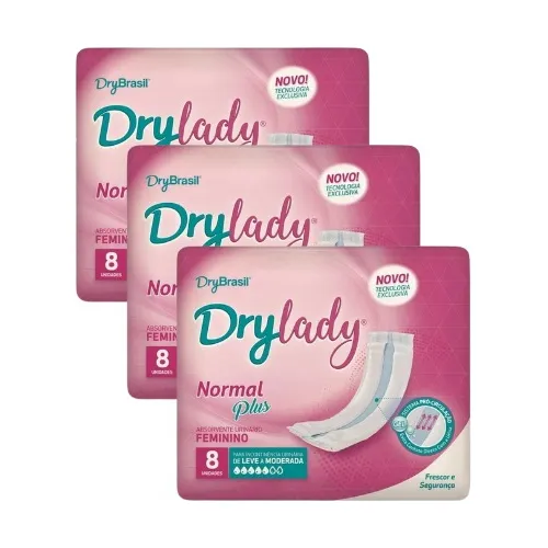 Kit Absorvente Fem P/ Incontinencia Urinaria Com Fita Adesiv
