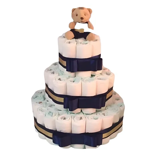 Monte Seu Bolo De Fraldas Com Fralda Descartavel 60 Fraldas