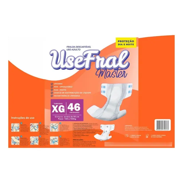 Kit Fralda Geriatrica No Atacado  M G Xg 50