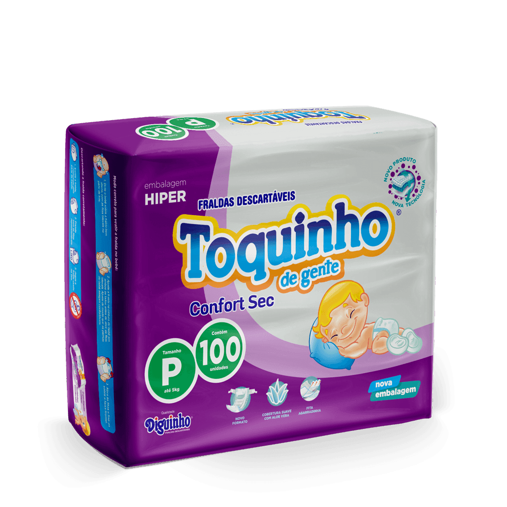 Toquinho Confort Sec P M G Xg Sxg Atacado