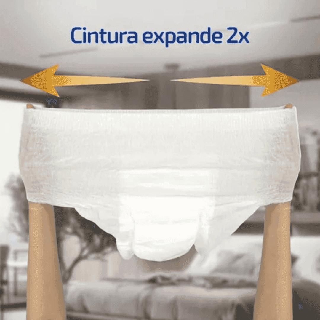 Kit Fraldas Geriátrica Fralda Calcinha Com 100 Unidades