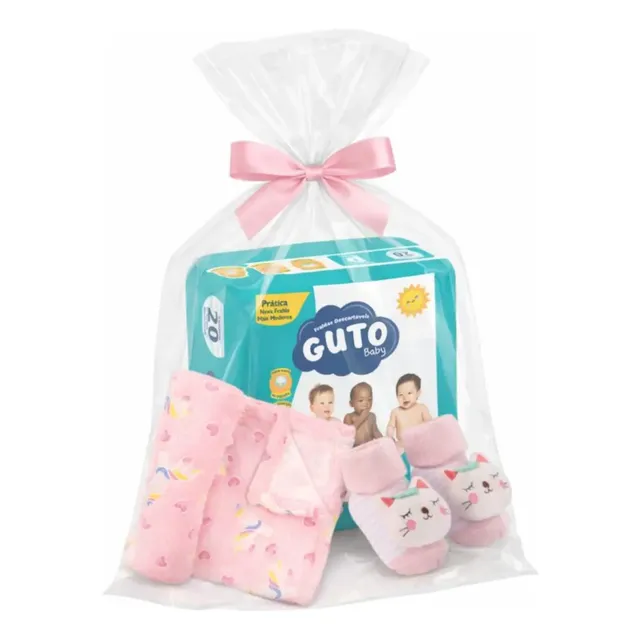Fraldas Infantil Kit Cha De Bebe Mimo
