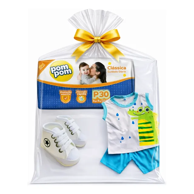 Kit Chá de Bebê Fraldas e Mimo: Celebre com Amor e Praticidade