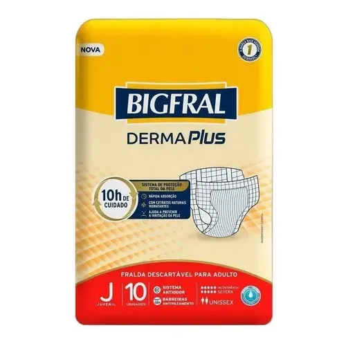 Fralda Geriátrica Bigfral Derma Plus Juvenil