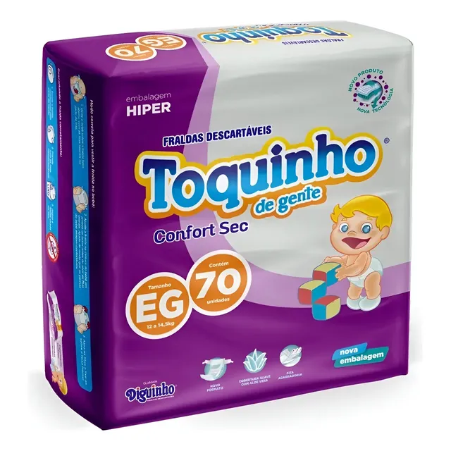 Toquinho Confort Sec P M G Xg Sxg Atacado