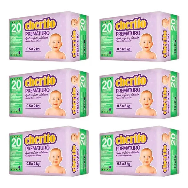 Kit Fraldas Prematuro De 0,500 A 2 Kl  120 Unidades Prematuro (pr) Sem Gênero