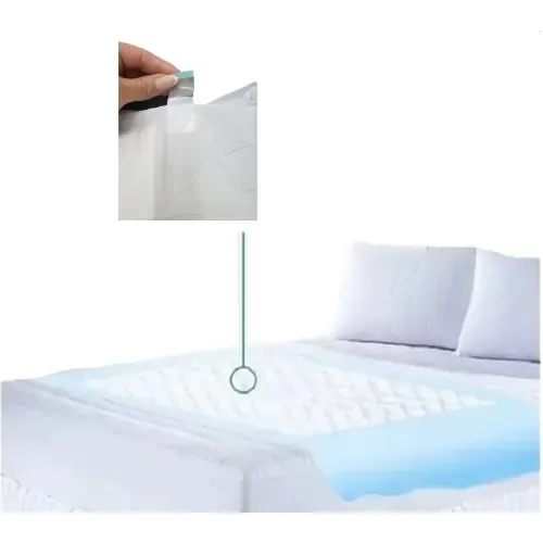Lençol Geriatrico Descartavel C 05 Unidades Com Fita Branco Berço