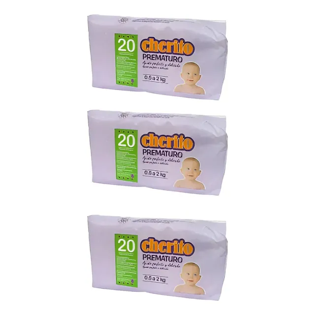 Kit Fraldas Prematuro De 0,500 A 2 Kl 60 Unidades Prematuro (pr) Sem Gênero