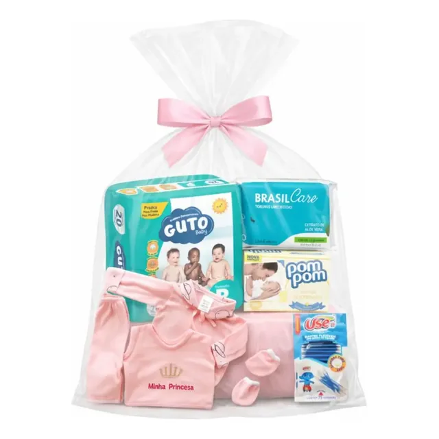 Kit Chá Fraldas De Bebê E Mimo