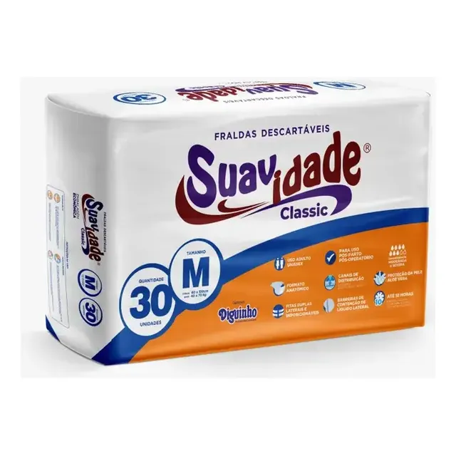 Fralda Geriátrica Suavidade Classic: Conforto e Proteção Total