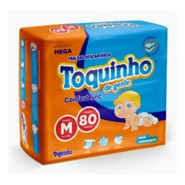 Fraldas Diguinho Toquinho De Gente Plus Gênero Sem Gênero Tamanho Médio (m)