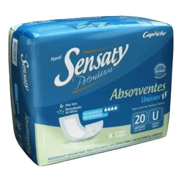 Absorvente Geriátrico Noturno Kit Com 20 Unidades