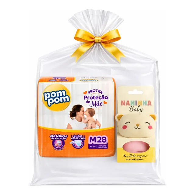 Fralda Pom Pom Derma Protek 12h Canais De Ar 1 Kit