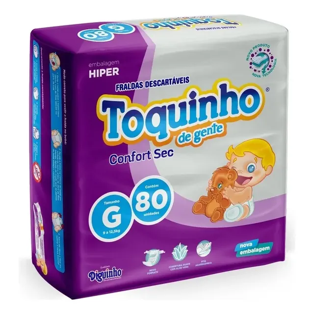 Fraldas Toquinho Confort Sec G