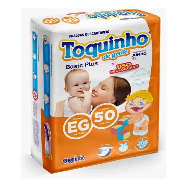 Fraldas Descartáveis Diguinho Toquinho De Gente Plus Atacado Tamanho Extra Grande (xg)
