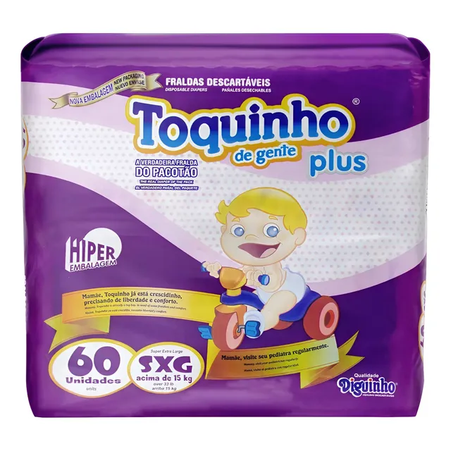 Fraldas Diguinho Toquinho De Gente Plus SXG: Conforto e Proteção