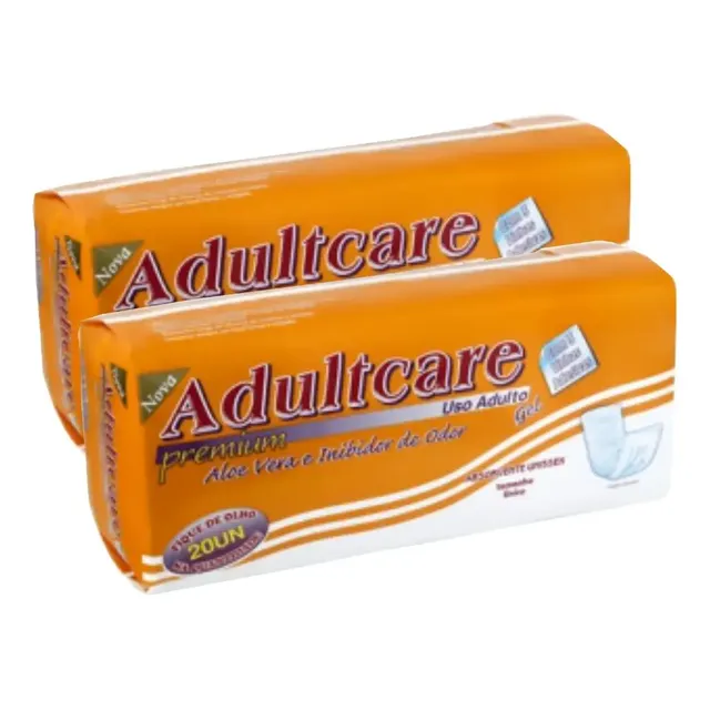 Kit Absorvente Geriátrico Adultcare Premium Total 40 Un.