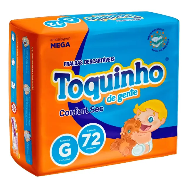 Fralda Toquinho de Gente G: Conforto e Proteção para Bebês