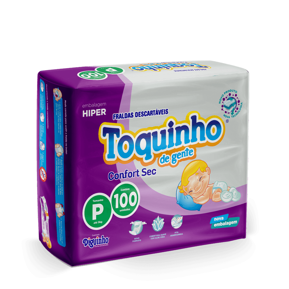 Toquinho Confort Sec P M G Xg Sxg Atacado